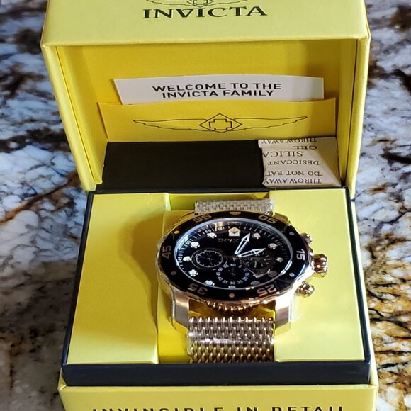 Invicta Pro Diver Gold Chronograph, 14723B - Picture 2 of 14